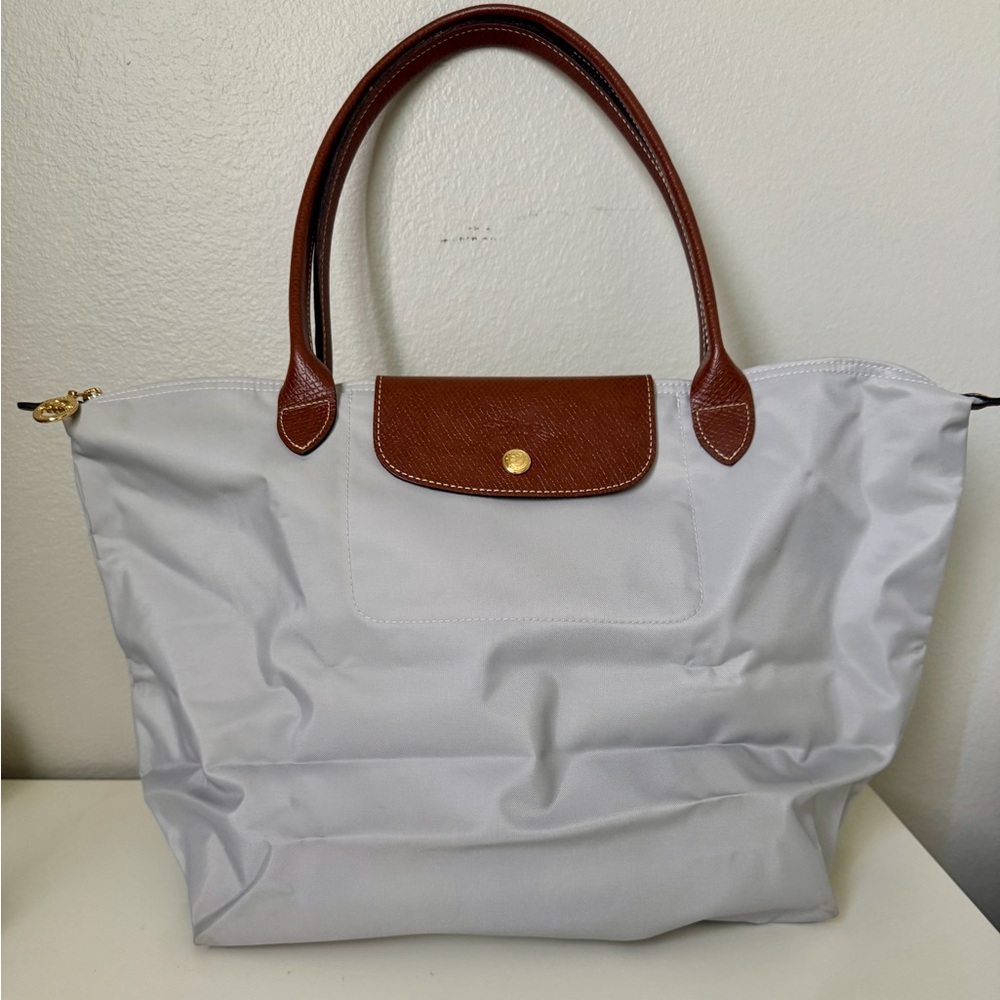 Longchamp LE PLIAGE ORIGINAL LARGE TOTE BAG in Silver-gray